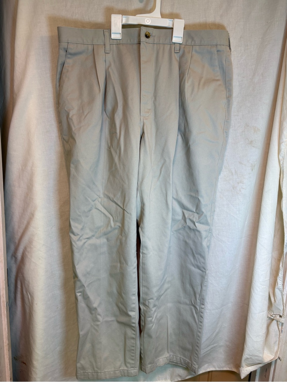 Wrangler Ultimate Khakis Chinos Pants Men’s 38x30 Light Beige